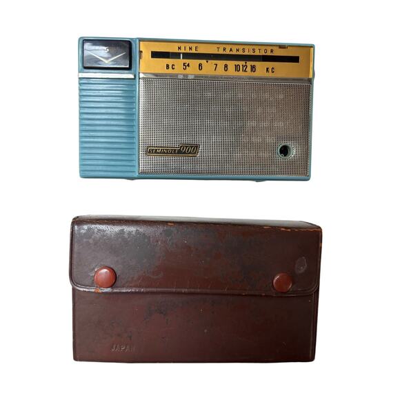 Vintage Seminole 900 Transistor Radio FOR PARTS w Broken Case Blue - Picture 1 of 10